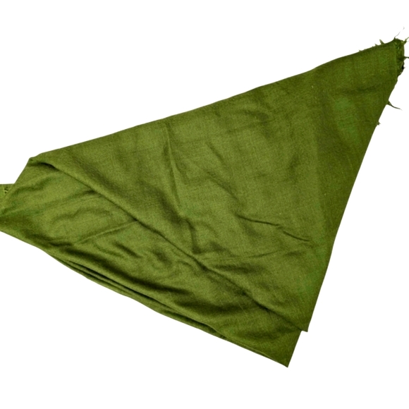 EILEEN FISHER Celadon Apple Green Silk Cashmere Square LargeWinter Scarf 50"x50" - Picture 6 of 9